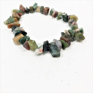 Natural Jasper Chip Stone Bracelet